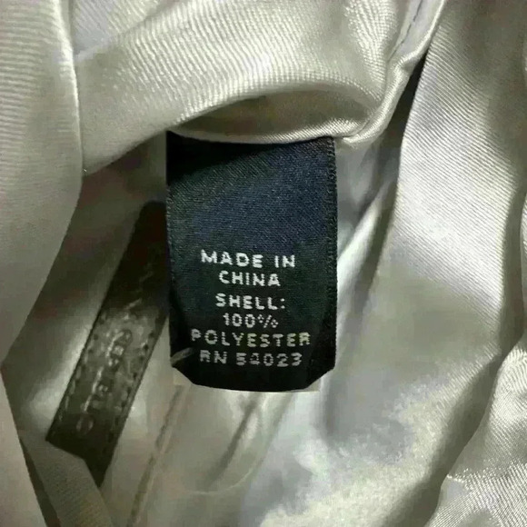 BANANA REPUBLIC grey silver Beaded Satin Fold-Over Clutch Bag - Picture 9 of 12